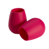 Red Silicone Wine Cups (2 pack)