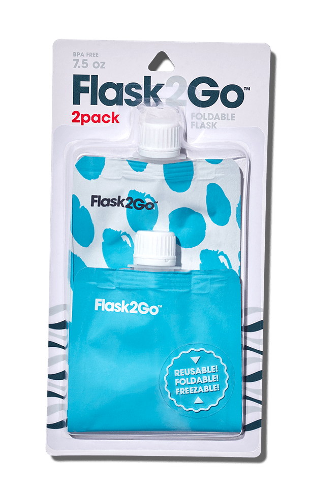 Flask2Go Red & Silver – Wine2Go
