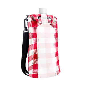 Red Gingham Totally Totable Wine Tote